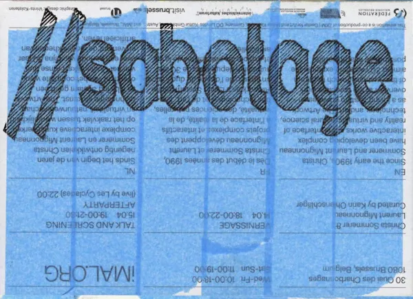 Affiche officielle : //sabotage