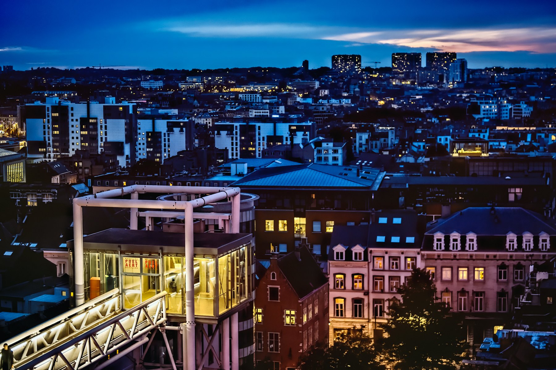 Panorama de Bruxelles depuis la place Poelaert