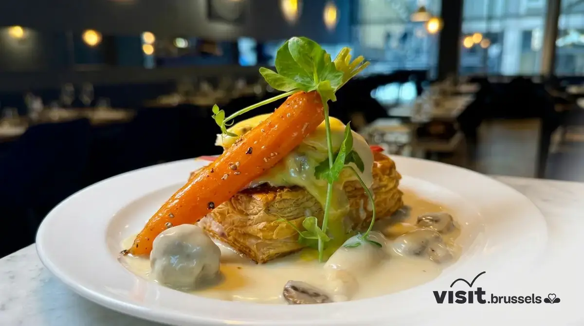 Vol-au-vent rivisitato di La Pierre Bleue, immagine ufficiale Brusselicious 2026 a Bruxelles