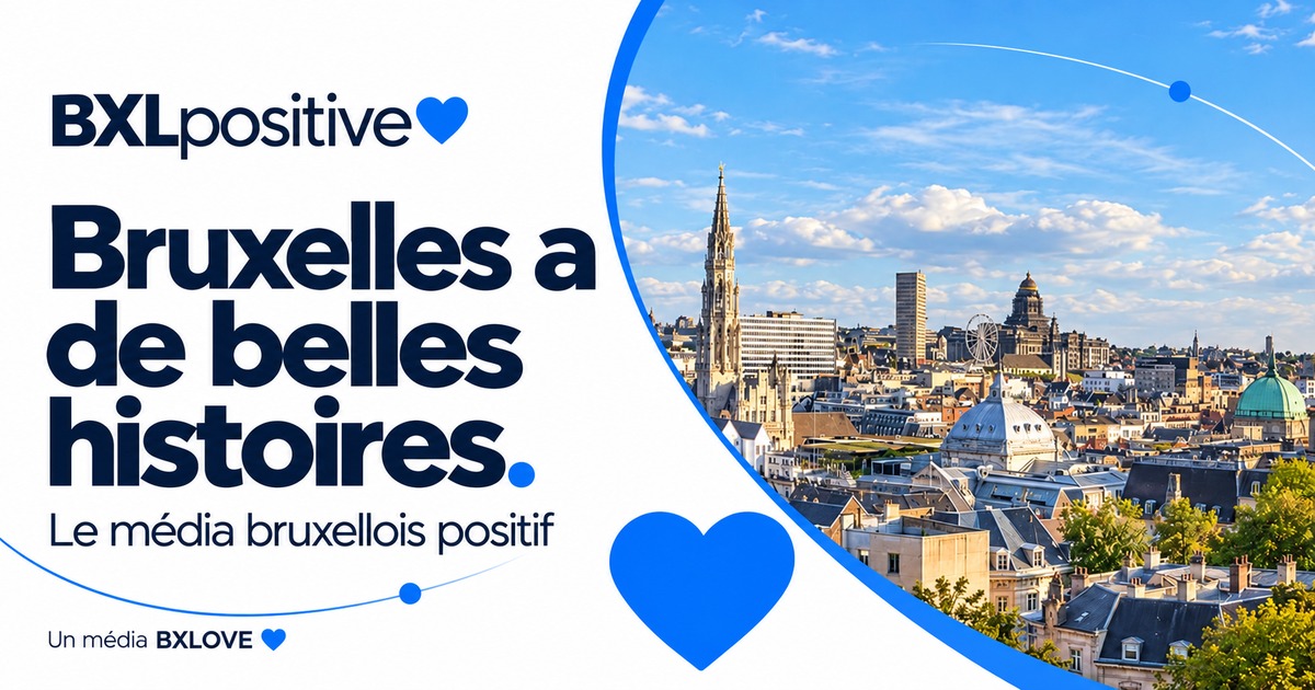Ilustración de marca de BXLPositive — BXLOVE, corazón azul.