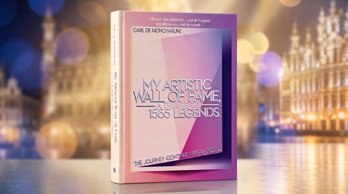 Livre officiel de Carl De Moncharline, My Artistic Wall of Fame, hommage à 1 565 légendes