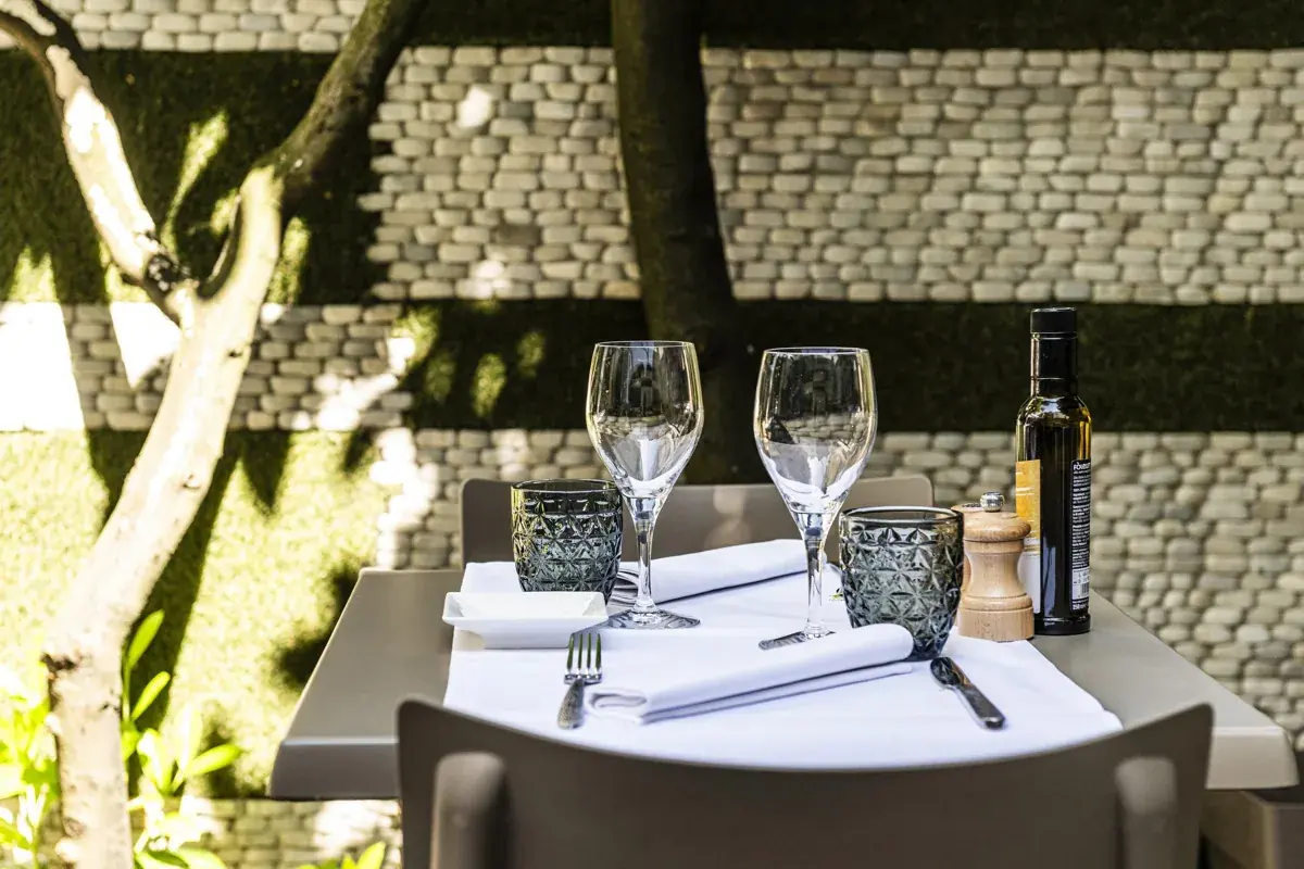 Terrasse von Atelier Acqua e Sale, ehemals Atelier Dolce Amaro